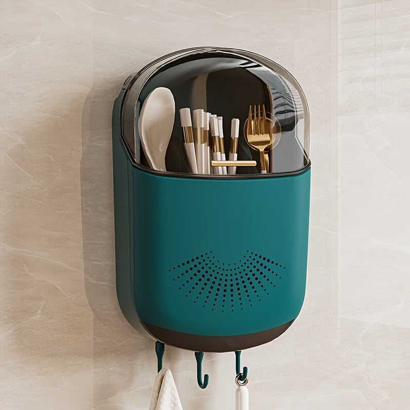 Wall-Mounted Kitchen Utensil Holder