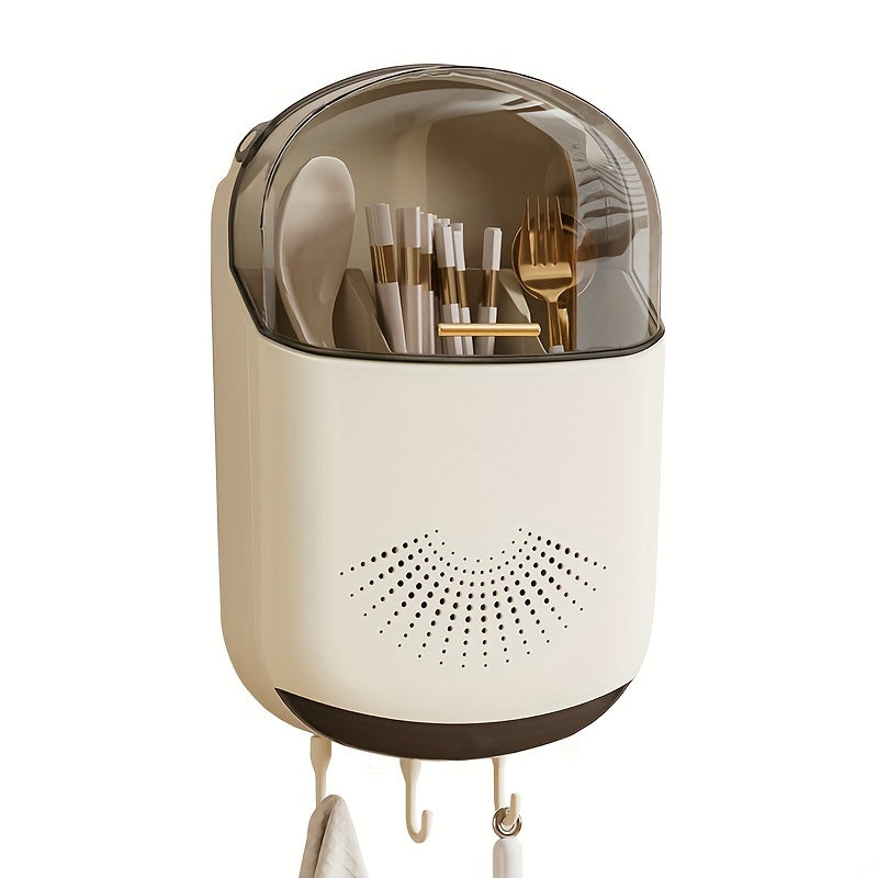 Wall-Mounted Kitchen Utensil Holder