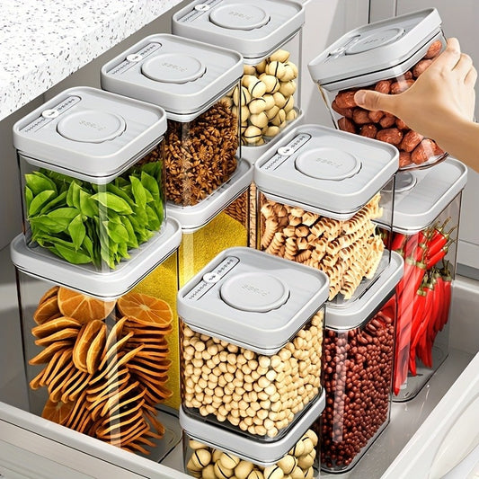 Reusable Kitchen Storage Containers with Airtight Flip-Top Lids